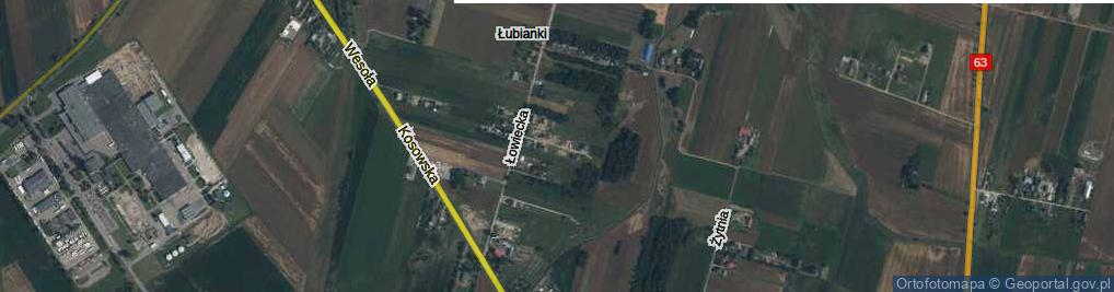 Zdjęcie satelitarne Myśliwska ul.